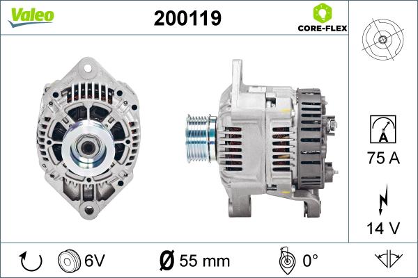 Valeo 200119 - Alternatore www.autoricambit.com