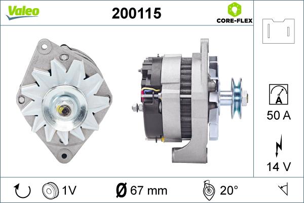 Valeo 200115 - Alternatore www.autoricambit.com