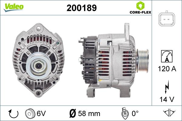 Valeo 200189 - Alternatore www.autoricambit.com