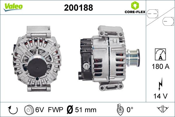 Valeo 200188 - Alternatore www.autoricambit.com