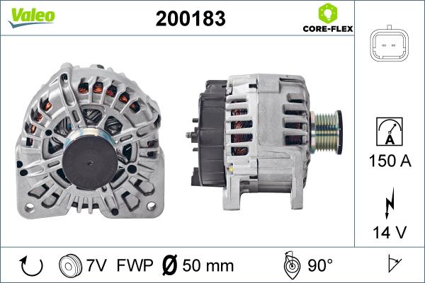 Valeo 200183 - Alternatore www.autoricambit.com