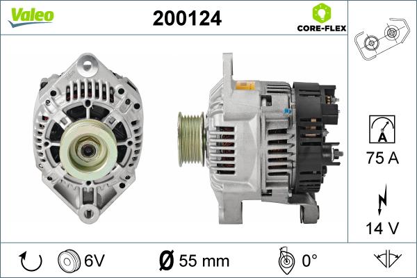 Valeo 200124 - Alternatore www.autoricambit.com