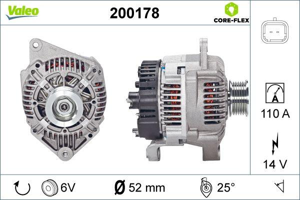 Valeo 200178 - Alternatore www.autoricambit.com