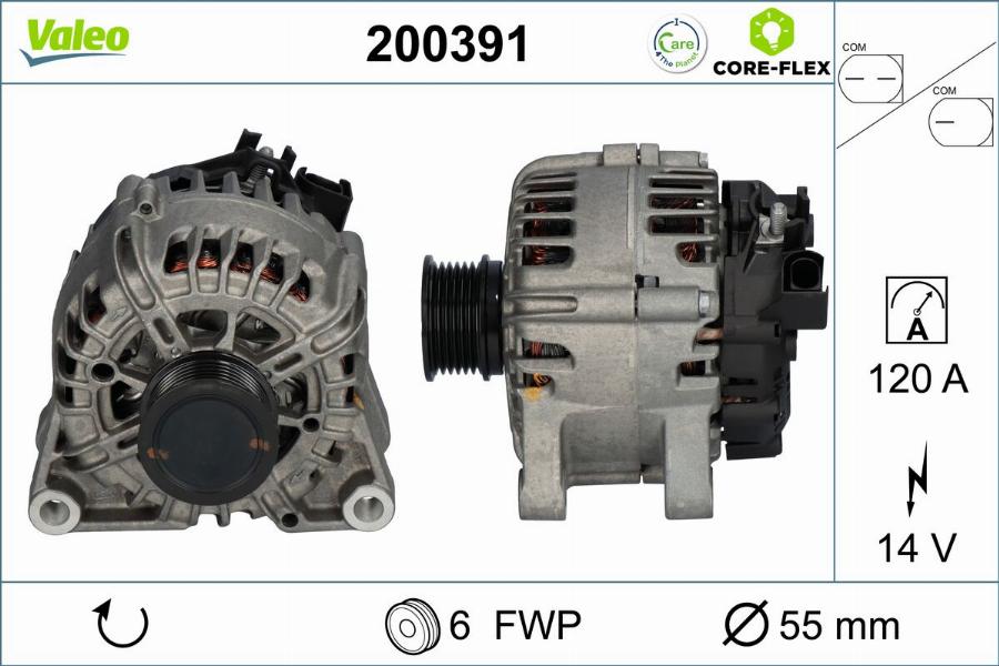 Valeo 200391 - Alternatore www.autoricambit.com