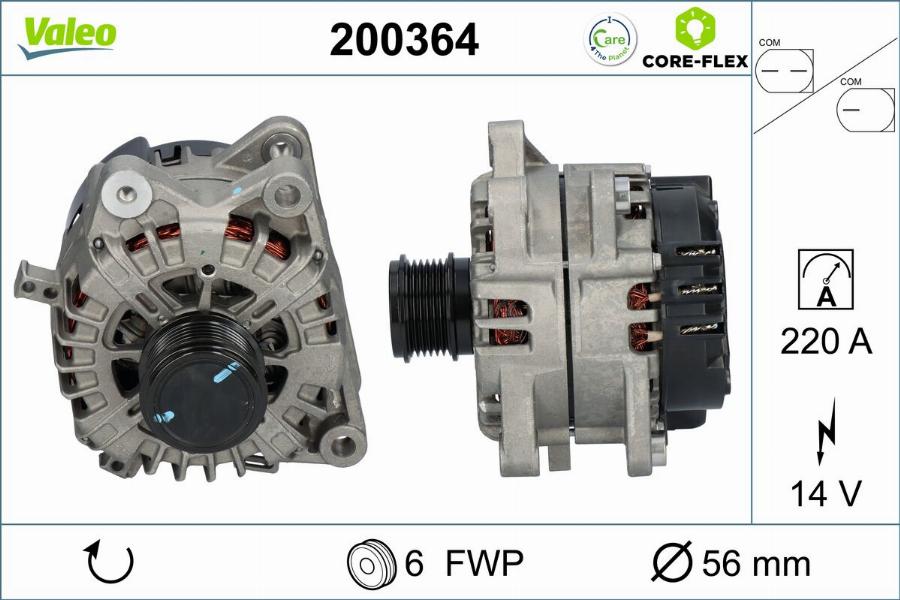 Valeo 200364 - Alternatore www.autoricambit.com