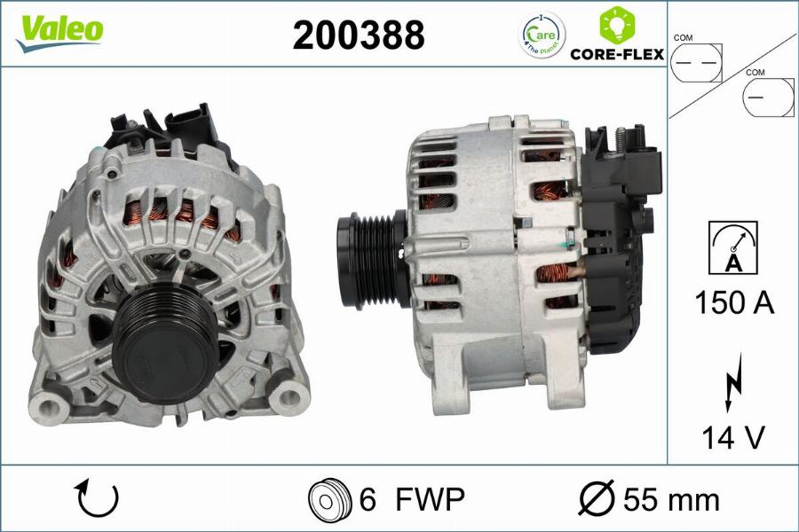 Valeo 200388 - Alternatore www.autoricambit.com