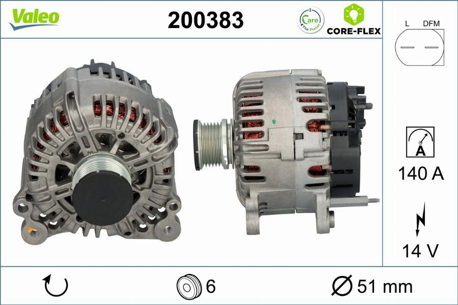 Valeo 200383 - Alternatore www.autoricambit.com