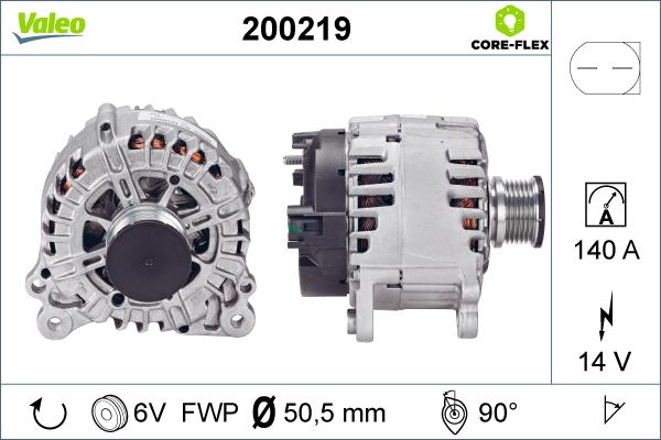 Valeo 200219 - Alternatore www.autoricambit.com