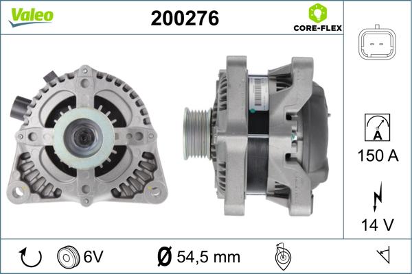 Valeo 200276 - Alternatore www.autoricambit.com