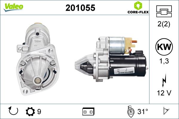 Valeo 201055 - Motorino d'avviamento www.autoricambit.com