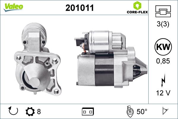 Valeo 201011 - Motorino d'avviamento www.autoricambit.com