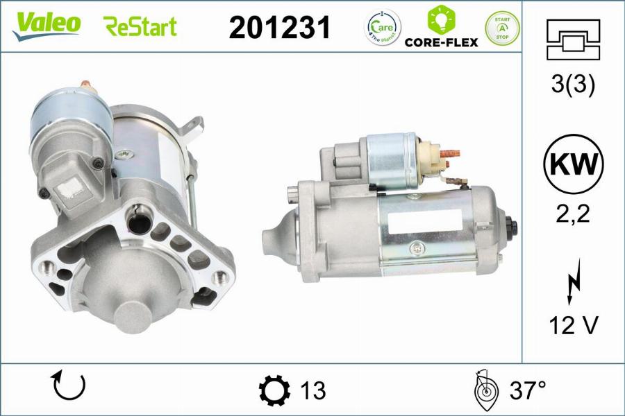 Valeo 201231 - Motorino d'avviamento www.autoricambit.com