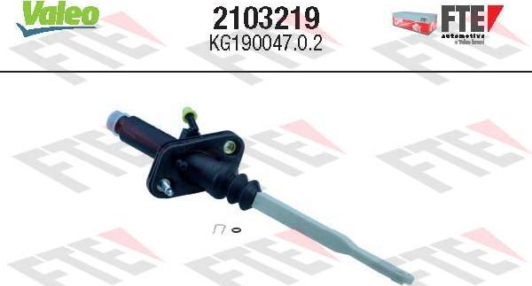 Valeo 2103219 - Cilindro trasmettitore, Frizione www.autoricambit.com