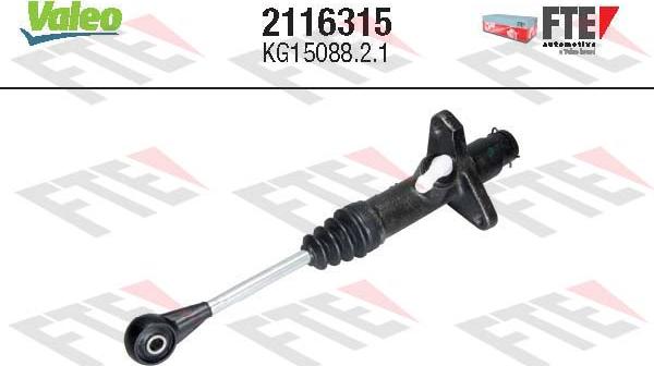 Valeo 2116315 - Cilindro trasmettitore, Frizione www.autoricambit.com