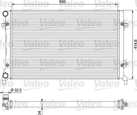 Valeo 234335 - Radiatore, Raffreddamento motore www.autoricambit.com