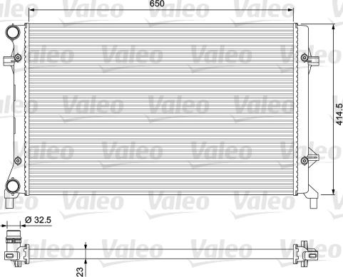 Valeo 234332 - Radiatore, Raffreddamento motore www.autoricambit.com