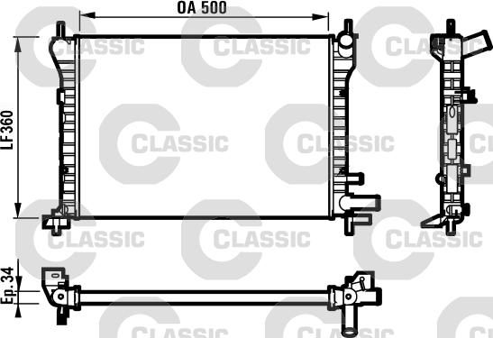 Valeo 231617 - Radiatore, Raffreddamento motore www.autoricambit.com