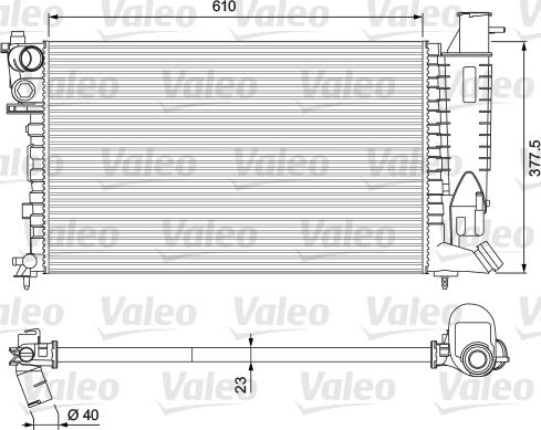 Valeo 231 010 - Radiatore, Raffreddamento motore www.autoricambit.com