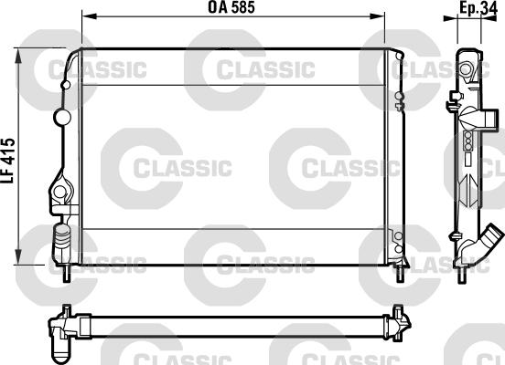 Valeo 232559 - Radiatore, Raffreddamento motore www.autoricambit.com