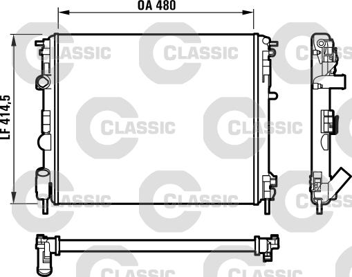 Valeo 232523 - Radiatore, Raffreddamento motore www.autoricambit.com