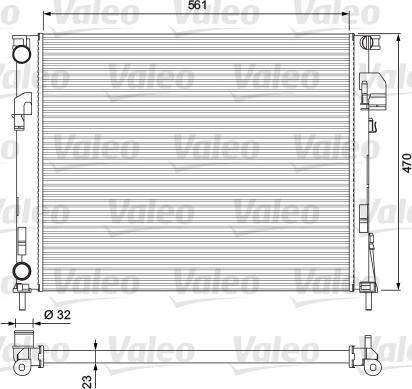 Valeo 232853 - Radiatore, Raffreddamento motore www.autoricambit.com