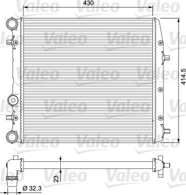 Valeo 232863 - Radiatore, Raffreddamento motore www.autoricambit.com