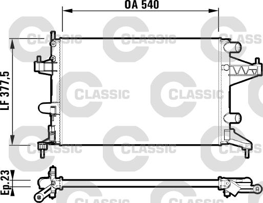 Valeo 232825 - Radiatore, Raffreddamento motore www.autoricambit.com