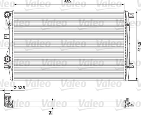 Valeo 232872 - Radiatore, Raffreddamento motore www.autoricambit.com