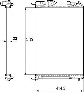 Valeo 232316 - Radiatore, Raffreddamento motore www.autoricambit.com