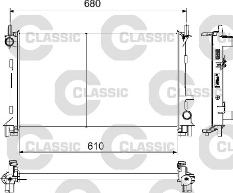 Valeo 232735 - Radiatore, Raffreddamento motore www.autoricambit.com