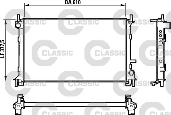 Valeo 232732 - Radiatore, Raffreddamento motore www.autoricambit.com