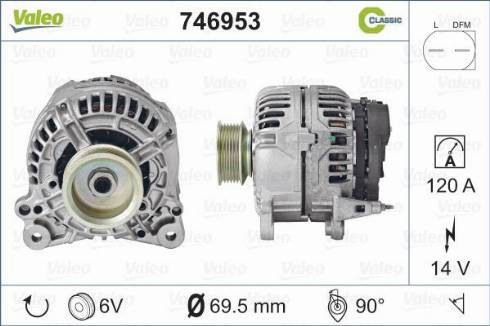 Valeo 746953 - Alternatore www.autoricambit.com