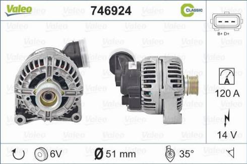 Valeo 746924 - Alternatore www.autoricambit.com