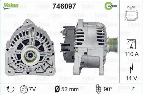 Valeo 746097 - Alternatore www.autoricambit.com