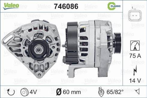 Valeo 746086 - Alternatore www.autoricambit.com