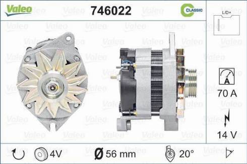 Valeo 746022 - Alternatore www.autoricambit.com