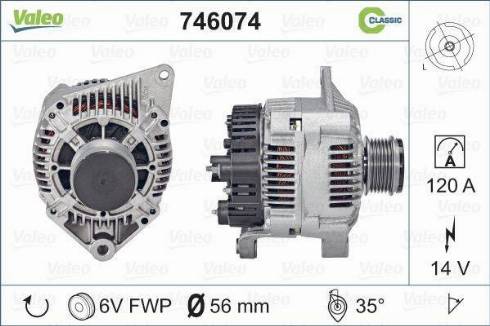 Valeo 746074 - Alternatore www.autoricambit.com