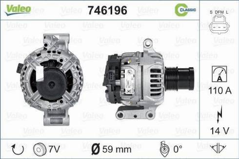 Valeo 746196 - Alternatore www.autoricambit.com