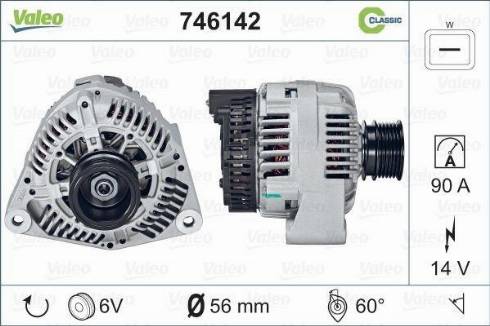 Valeo 746142 - Alternatore www.autoricambit.com