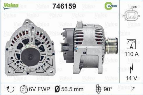 Valeo 746159 - Alternatore www.autoricambit.com