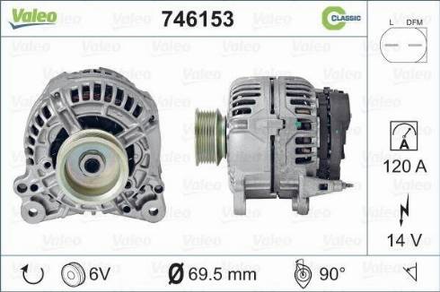 Valeo 746153 - Alternatore www.autoricambit.com