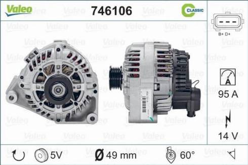 Valeo 746106 - Alternatore www.autoricambit.com