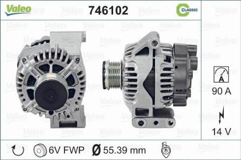 Valeo 746102 - Alternatore www.autoricambit.com