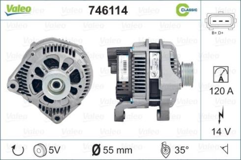 Valeo 746114 - Alternatore www.autoricambit.com