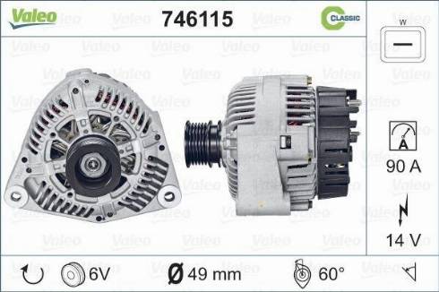 Valeo 746115 - Alternatore www.autoricambit.com