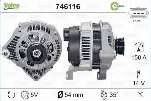 Valeo 746116 - Alternatore www.autoricambit.com