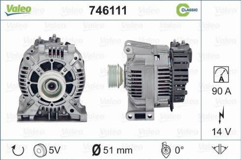 Valeo 746111 - Alternatore www.autoricambit.com