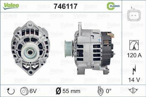 Valeo 746117 - Alternatore www.autoricambit.com