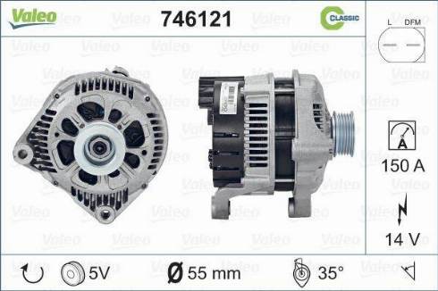 Valeo 746121 - Alternatore www.autoricambit.com