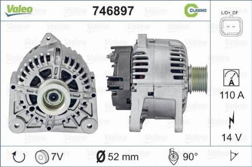 Valeo 746897 - Alternatore www.autoricambit.com